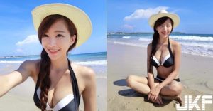 太犯規！海邊捕捉比基尼「爆奶妹」！這尺寸太養眼了…【EV棋牌】-EV棋牌