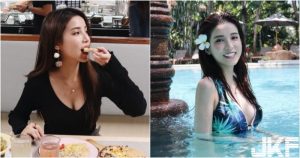 美食與美人絕配～「氣質正妹Emma」深V領口好逼人，雪白一片食指大動啊～【EV棋牌】-EV棋牌