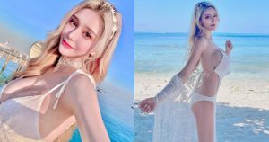 美豔正妹「Kimmy 翁希妍」海島度假，清涼比基尼秀「白嫩豪乳＋修長美腿」！【EV棋牌】-EV棋牌