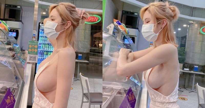 Subway驚見「白皙巨乳正妹」排隊！中空洋裝挺「雪白雙球」飄散陣陣奶香！【EV棋牌】-EV棋牌