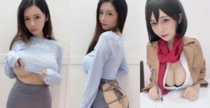 巨乳甜心「安希」心機戰服挖背露蜜桃 正面、背面都要性感【EV棋牌】-EV棋牌