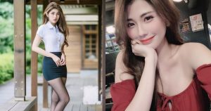 好想當她的同事…甜姐兒「沐沐」穿「黑絲襪」曬美腿！仔細一看…襯衫釦子不對勁了【EV棋牌】-EV棋牌