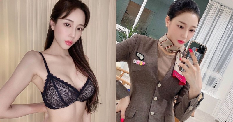 豐唇空姐「內衣辣照太養眼」，「惹火爆乳曲線」好嗆辣！【EV棋牌】-EV棋牌