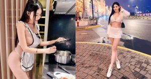 長腿正妹「謝立琪 Kiki」裸體圍裙好犯規！渾圓雪乳呼之欲出～【EV棋牌】-EV棋牌