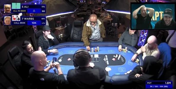 【EV扑克】趣闻 | 2023年最疯狂的全下：竟然用这样的牌推了88bb…..【EV棋牌】-EV棋牌