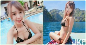 衝海邊了！「白嫩美乳妹」自拍曬乳好誘惑！超可愛美胸畫面好養眼啊…【EV棋牌】-EV棋牌