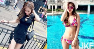 香港街頭捕捉「白皙短裙妹」!雪白大腿超誘人…原來是台灣來的!【EV棋牌】-EV棋牌