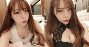 有著巨大車頭燈的正妹依依，挖空裝展現「深長事業線」！【EV棋牌】-EV棋牌