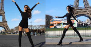 腿控福利!俄羅斯「九頭身正妹」鉛筆腿攻佔巴黎 一個move路人看傻眼【EV棋牌】-EV棋牌