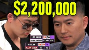 【EV扑克】再战QQ,Wesley又打出$220W扑克直播史上第二大底池【EV棋牌】-EV棋牌