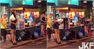 神到啦!深夜路邊攤驚見「制服辣妹」彎腰招呼客人!「身材火辣」引發網友討論!【EV棋牌】-EV棋牌
