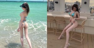 海邊怎麼有蜜桃?人間芭比「雲嫣」細丁泳裝攻佔芭達雅海灘【EV棋牌】-EV棋牌