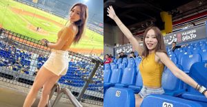 甜美爪迷「魚魚Fish」舞動超吸睛,「逆天長腿」成為球場正焦點!【EV棋牌】-EV棋牌