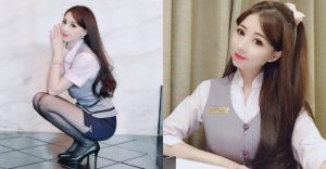 性感小秘書「雪菁」超短窄裙大袖長腿　這種秘書帶出門走路都有風【EV棋牌】-EV棋牌