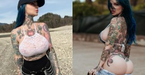 刺青妹全身上下散發狂野氣息 「奶大臀翹」身材極度殘暴光看就很虐~【EV棋牌】-EV棋牌