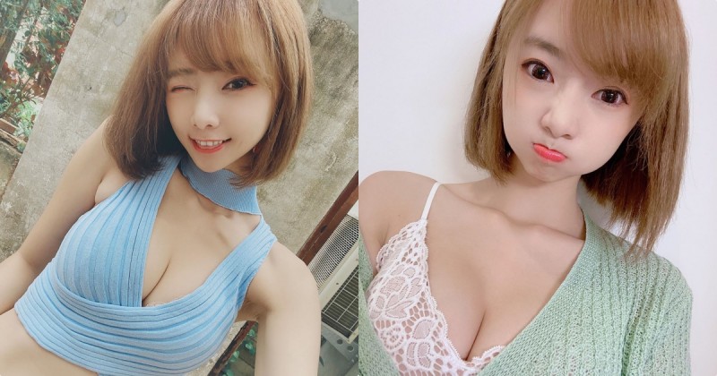 高挑E奶正妹優寶「迷人表情好甜美」，「深V辣曲線」實在好兇！【EV棋牌】-EV棋牌