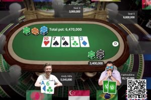 【EV扑克】牌局分析：跟注到底的铁头哥！【EV棋牌】-EV棋牌