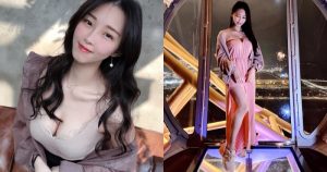 巨乳小公主「Stella Cai」爆乳洋裝登澳門摩天輪,兇猛E罩杯讓夜景相形失色!【EV棋牌】-EV棋牌