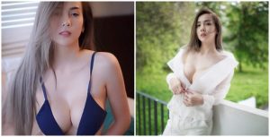 來！想看就給你看！「爆乳正妹」大方拉下內衣就快露出全部，飽滿美乳實在太誘人！【EV棋牌】-EV棋牌