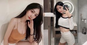 骨感正妹「林嘉瑩」眼神超勾人，纖瘦嫩體乘載「厚重雙峰」真辛苦！【EV棋牌】-EV棋牌