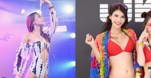 正妹主持人「菁菁Jillian」舞台上狂野濕身畫面超性感!【EV棋牌】-EV棋牌