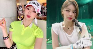 很嫵媚！美胸高爾夫正妹「打球秀出誘惑曲線」，「飽滿胸型」讓球友都著迷！【EV棋牌】-EV棋牌