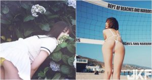 「露屁屁賞花」超狂制服美少女!「精品美臀」大方出鏡!花兒都沒有屁股蛋圓!【EV棋牌】-EV棋牌