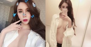 福利無限！「Nini Ho」解開襯衫大曬中路，白皙無瑕的ㄦ字溝相揪司機夜衝一波！【EV棋牌】-EV棋牌