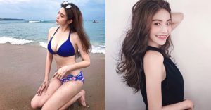 混血風女神「Yi Wen Wang」笑容燦爛甜美太迷人，比基尼下的白嫩性感曲線盡收眼底！【EV棋牌】-EV棋牌