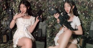 「媚眼正妹」把玩槍械狂走火,銷魂勾引網友惑:「景甜也玩生存遊戲?」【EV棋牌】-EV棋牌