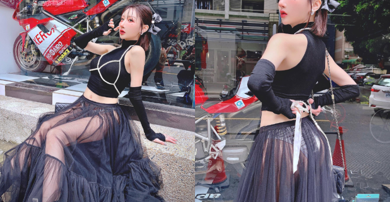 暗黑尤物「葉妮妮Minnie」櫥窗超搶眼，「透視內褲」性感瘋觀賞！【EV棋牌】-EV棋牌