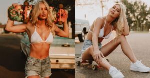 滑板正妹秀焦糖辣體 技術什麼的不重要…美乳翹臀緊實肌吸睛指數百分百【EV棋牌】-EV棋牌