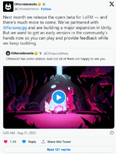 Yuga Labs 将于 9 月发布 2D 策略游戏 LoTM 游戏公测版【EV棋牌】-EV棋牌