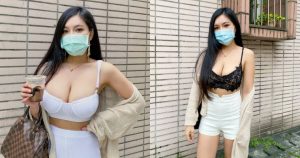 內衣老闆娘「艾咪」擁有 F 級身材!防疫期間出門「遮臉不遮胸」穿搭辣翻【EV棋牌】-EV棋牌