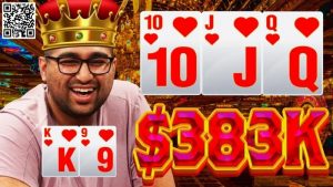 【EV扑克】翻牌击中同花顺,看他如何设套诱捕对手【EV棋牌】-EV棋牌