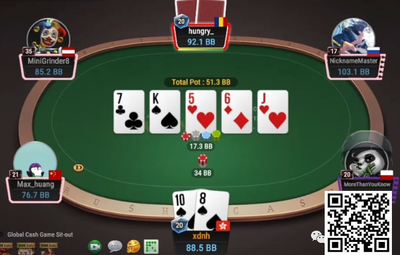 【EV扑克】牌局分析：两倍超池bluff撞钢板也无怨无悔【EV棋牌】-EV棋牌