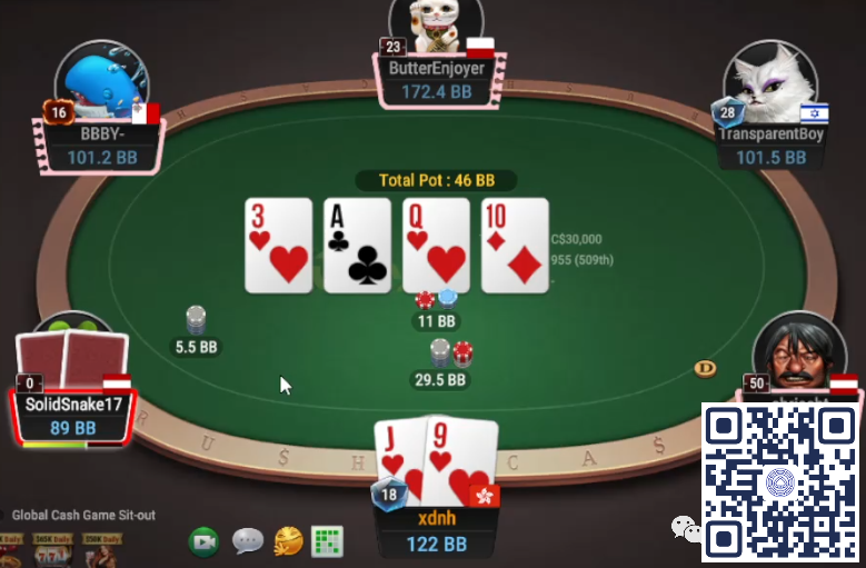 【EV扑克】牌局分析：转牌暴力check raise（第三弹）【EV棋牌】-EV棋牌