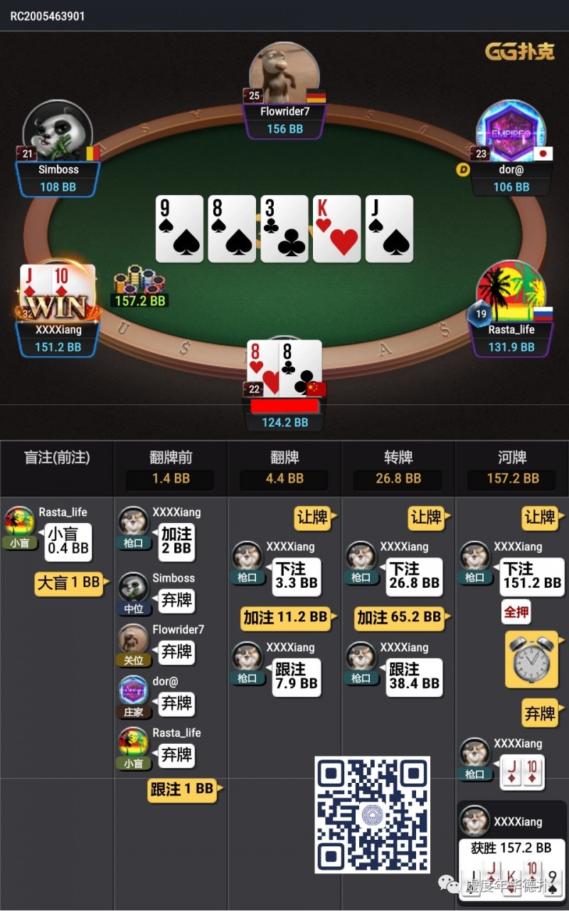 【EV扑克】牌局分析：深筹set河牌被推allin【EV棋牌】-EV棋牌