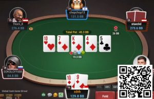 【EV扑克】牌局分析:新口诀,中对听花,过牌控池【EV棋牌】-EV棋牌