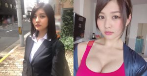 上班OL、下班是麻豆！「甜美上班族」套裝底下隱藏飽滿美乳身材！【EV棋牌】-EV棋牌