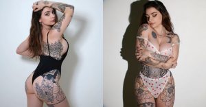 狂！爆乳妹全身上下大面積刺青野味十足　宛如行走藝術品網友全都看傻【EV棋牌】-EV棋牌