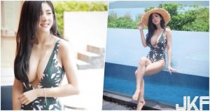 超爆乳畫面！正妹露出「飽滿大乳球」，震撼奶量超驚人！【EV棋牌】-EV棋牌