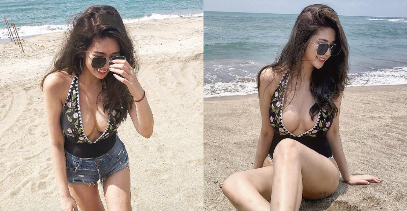 形狀很美！長腿妹子深V袒胸炸出雙乳　大露飽滿「極品水滴奶」！【EV棋牌】-EV棋牌