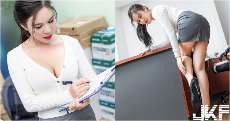 「火辣女主管」真的好兇！查勤點貨霸氣外露，超窄短裙看到小褲褲啦！【EV棋牌】-EV棋牌