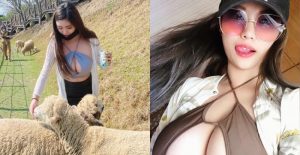 叫波波還真的有大波波！清境農場驚見妹子爆乳餵羊【EV棋牌】-EV棋牌