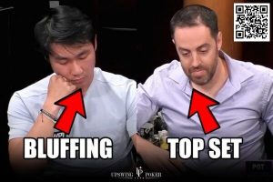 【EV扑克】玩法:底池超800万但牌面很湿,他QQ中三条河牌是跟是弃?【EV棋牌】-EV棋牌