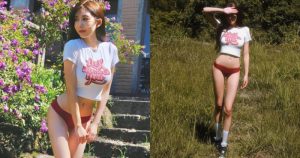 超凶長腿正妹的「驚人戶外穿搭」!短上衣+小褲褲根本藏不住「巨乳和美腿」!【EV棋牌】-EV棋牌