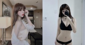 大眼氣質正妹「希希Ellie」常駐加拿大,展現身材不吝嗇,「雪白美胸」不用鋼圈都好挺!【EV棋牌】-EV棋牌