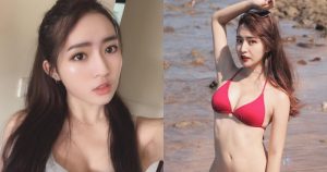 童顏妹妹系女孩「婕」今年20歲！海邊桃紅色比基尼「襯托雪乳」浪漫又可愛！【EV棋牌】-EV棋牌