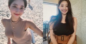 性感姊姊一彎腰因為地心引力「奶形畢露」！連衣服也擋不住的猖狂乳量！【EV棋牌】-EV棋牌